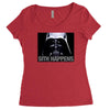 darth vader sith happens ideal birthday present or gift Women's Triblend Scoop T-shirt