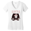 crimson red Women's V-Neck T-Shirt