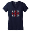 LEEDS Women's V-Neck T-Shirt