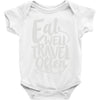eat well travel often Baby Onesie