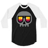 sunset skull 3/4 Sleeve Shirt