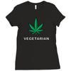 vegetarian Ladies Fitted T-Shirt