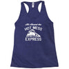 all aboard hot mess express train Racerback Tank