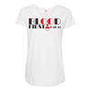 blood first Maternity Scoop Neck T-shirt