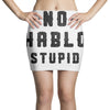 No Hablo Stupid Mini Skirts