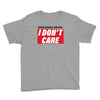 Breaking News i Don't Care Youth Tee