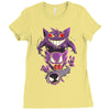 pokemon the ghost Ladies Fitted T-Shirt