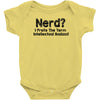 nerd i prefer the term intellectual badass t shirt funny geek tee clas Baby Onesie