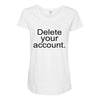 delete your account Maternity Scoop Neck T-shirt