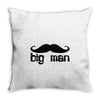 moustache Throw Pillow