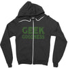geek goddess kelly green Zipper Hoodie
