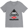 [granma name]proud grandma graduate 2018 V-Neck Tee