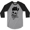 cat and crossbones 3/4 Sleeve Shirt