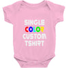 single color custom t shirt Baby Onesie