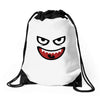 monstre visage Drawstring Bags