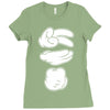 disney mens t shirt paper rock scissors mickey disneyland funny Ladies Fitted T-Shirt