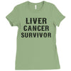 Liver Cancer Survivor Ladies Fitted T-Shirt
