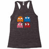 cool retro 80s pacman ghosts video games Racerback Tank