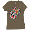 adesivo  hand shocker stickers bomb decal usdm jdm Ladies Fitted T-Shirt