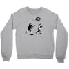 banksy kids play t.v. ball Crewneck Sweatshirt