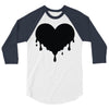 dripping heart melting heart 3/4 Sleeve Shirt