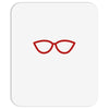 kacamata red Mousepad