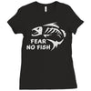 fear no fish Ladies Fitted T-Shirt