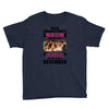 Never Underestimate A Man Who Watches Friends And Was Born in December Youth Tee