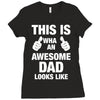 new daddy christmas funny Ladies Fitted T-Shirt