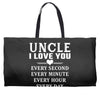 I Love You Uncle Weekender Totes
