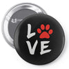 love dog paw Pin-back button