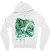water lilies and nessy Zipper Hoodie