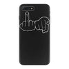 funny rude fingers ideal birthday gift or present iPhone 7 Plus Case