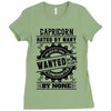 Capricorn Hated By Many Wanted By Plenty Ladies Fitted T-Shirt