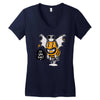 monster i will bee bat Women's V-Neck T-Shirt