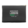 sarcasm loading funny joke Accessory Pouches