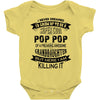 Super Cool Pop Pop Of A Freaking Awesome Granddaughter Baby Onesie
