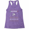 aquarius christmas ugly sweater Racerback Tank