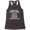 Smartass April Girl Racerback Tank