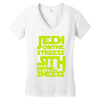 Jedi On The Streets Sith In The Sheets Women's V-Neck T-Shirt