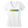 bazinga periodic table funny funny birthday present gift Women's V-Neck T-Shirt