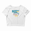 sharks will kill you Crop Top