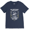 my family my freedom my rod V-Neck Tee
