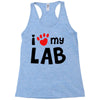 i love my lab labrador Racerback Tank