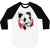 panda roar scratch 3/4 Sleeve Shirt