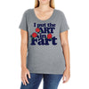 i put the art in fart Ladies Curvy T-Shirt