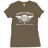 teddy boy homage Ladies Fitted T-Shirt