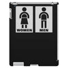 restroom sign sticker vinyl decal iPad 3 and 4 Case