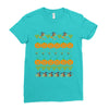 halloween ugly sweater tn featured Ladies Fitted T-Shirt
