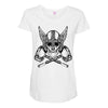 vikings head Maternity Scoop Neck T-shirt